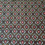 Artisan-made Ikat cotton fabric with fine detailed desig
