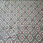 Eco-friendly 2/60 count pure cotton fabric featuring Ikat weave"