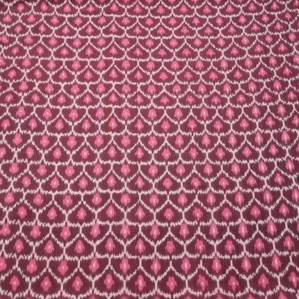 Close-up of 45-inch wide Ikat fabric in soft breathable cotton