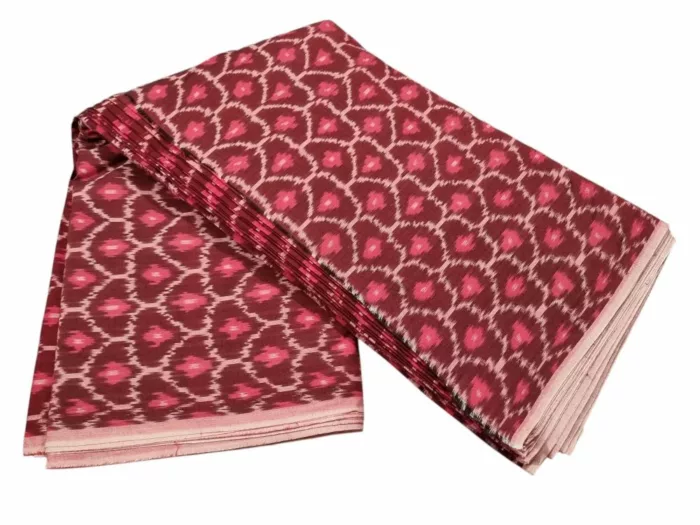 Close-up of 45-inch wide Ikat fabric in soft breathable cotton