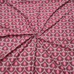 Close-up of 45-inch wide Ikat fabric in soft breathable cotton