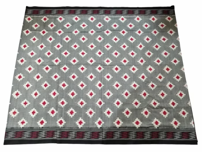 Double Ikat Theliya Saree - Pure Cotton Handwoven