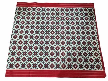 Artisan-Made Handloom Ikat Saree – Double Ikat Theliya Design