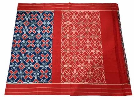 Pochampally Double Ikat Theliya Saree with Blouse Piece