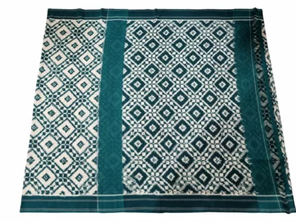 Handwoven Ikat Theliya Saree – Traditional South Indian Style