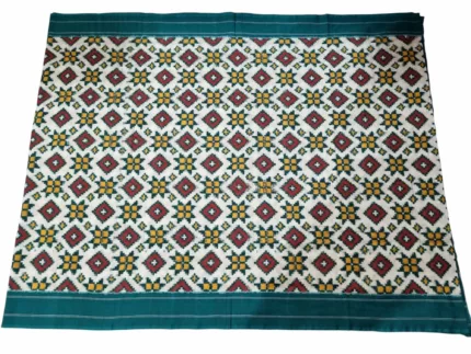 Double Ikat Theliya Saree with Fine Handloom Craftsmanship