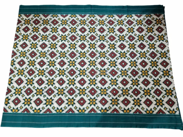 Double Ikat Theliya Saree with Fine Handloom Craftsmanship