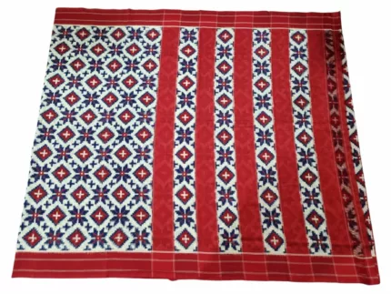 Soft Cotton Theliya Ikat Saree with Traditional Pochampally Weave