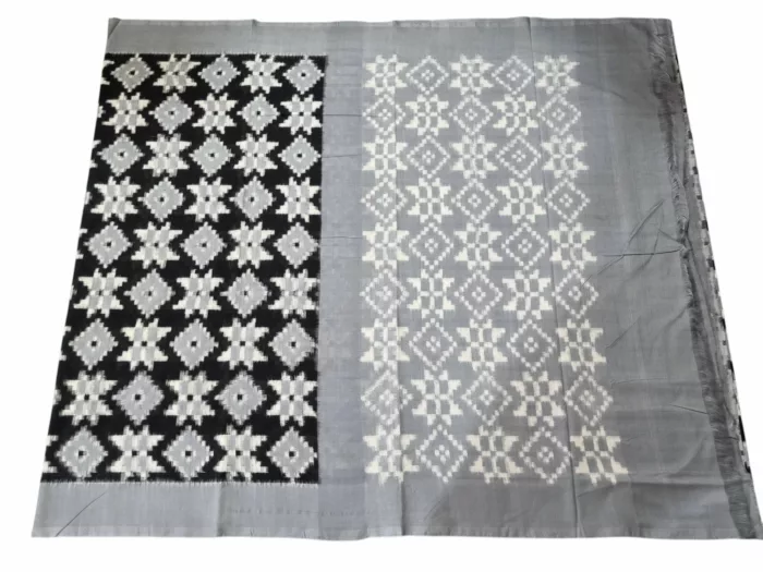 Authentic Handwoven Double Ikat Saree from Telangana Artisans