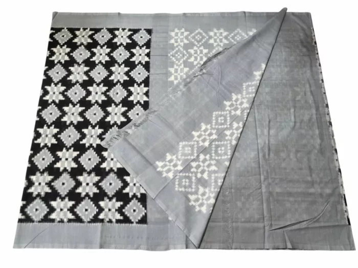 Authentic Handwoven Double Ikat Saree from Telangana Artisans