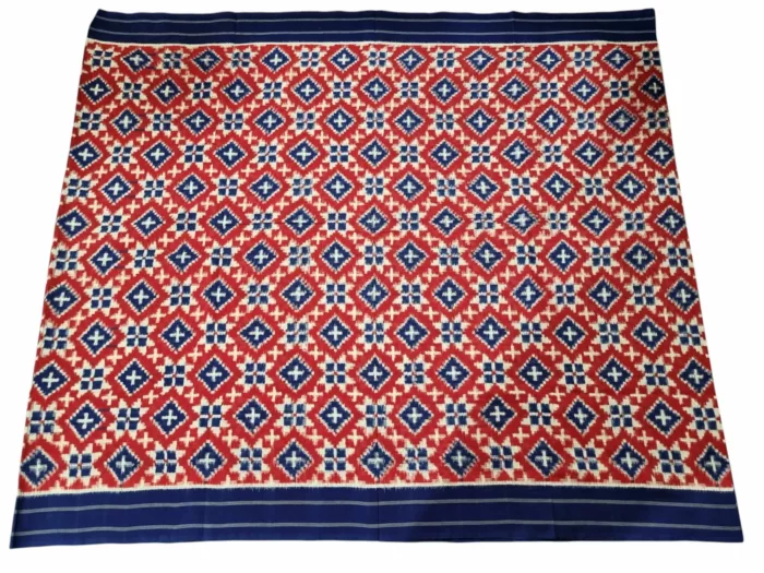 Traditional Double Ikat Saree with Rich Handwoven Detailing