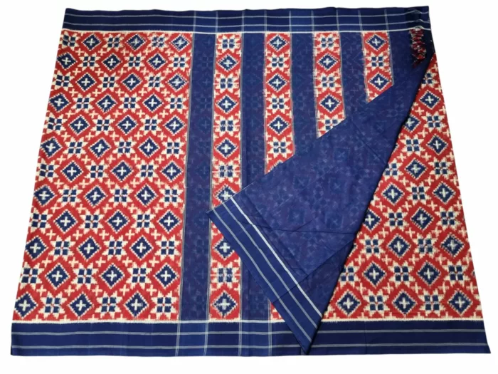 Traditional Double Ikat Saree with Rich Handwoven Detailing