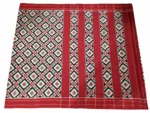 Pochampally Theliya Saree in Pure Cotton with 6.2 Meter Length