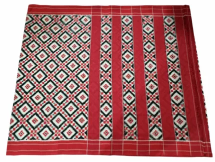Pochampally Theliya Saree in Pure Cotton with 6.2 Meter Length