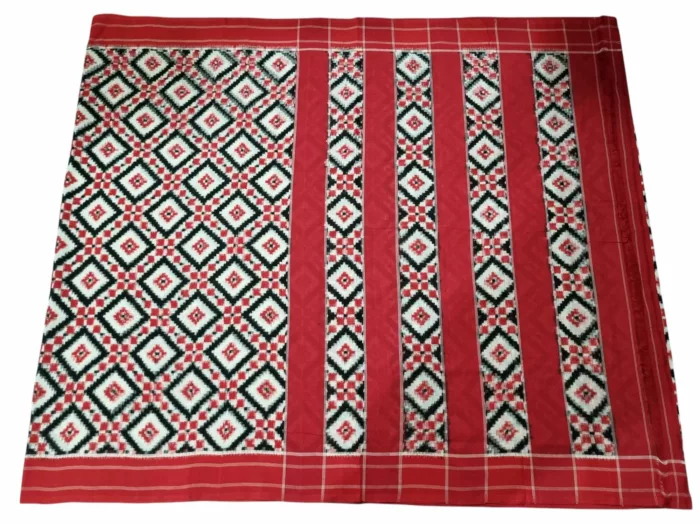 Pochampally Theliya Saree in Pure Cotton with 6.2 Meter Length