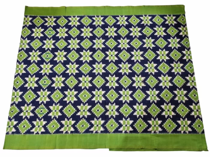 Double Ikat Theliya Saree - Pure Cotton Handwoven