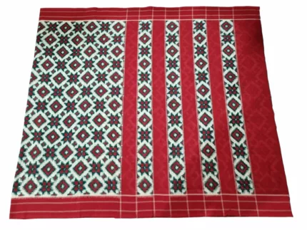 Artisan-Made Handloom Ikat Saree – Double Ikat Theliya Design