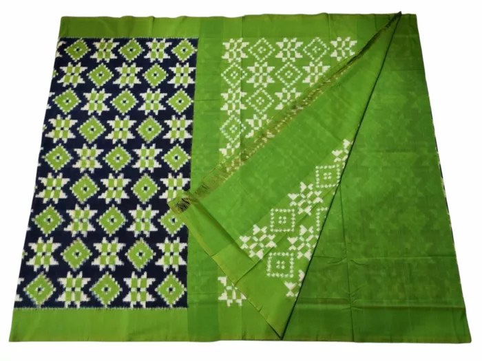 Pure Cotton Double Ikat Saree for Women – Lightweight and Breathable
