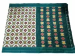 Authentic Double Ikat Teliya Saree – Handwoven Cotton Masterpiece