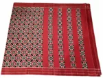 Authentic Double Ikat Teliya Saree – Handwoven Cotton Masterpiece