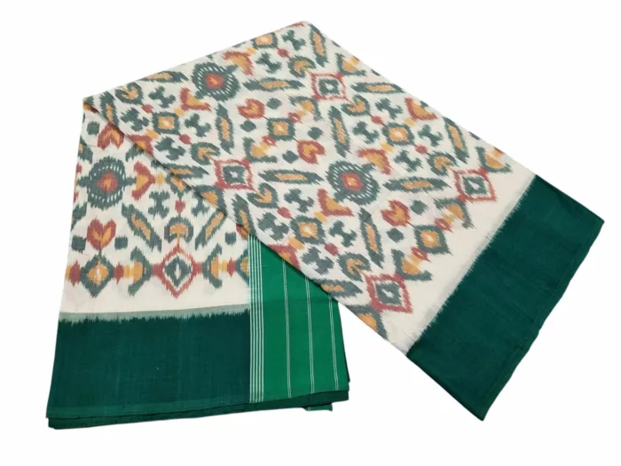 Pure cotton tie and dye saree with blouse piece