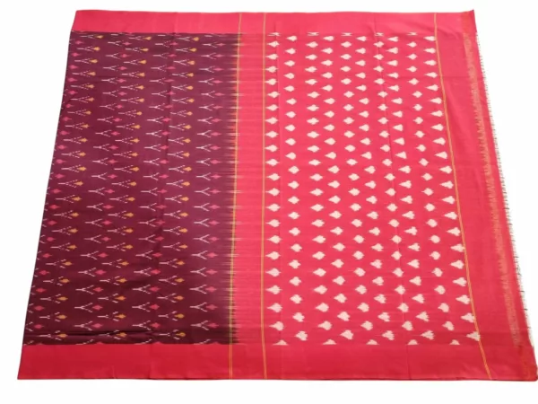 Pure Cotton Pochampally Saree with Vibrant Color Combinations