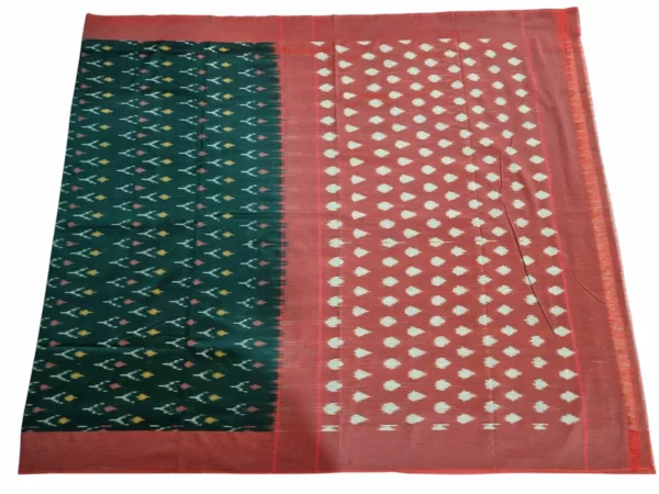 Pure Cotton Pochampally Saree with Vibrant Color Combinations