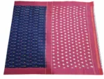 Handwoven Pochampally Ikat Saree in Traditional Geometric Pattern