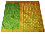 Authentic Pochampally handloom saree with bold and colorful motifs