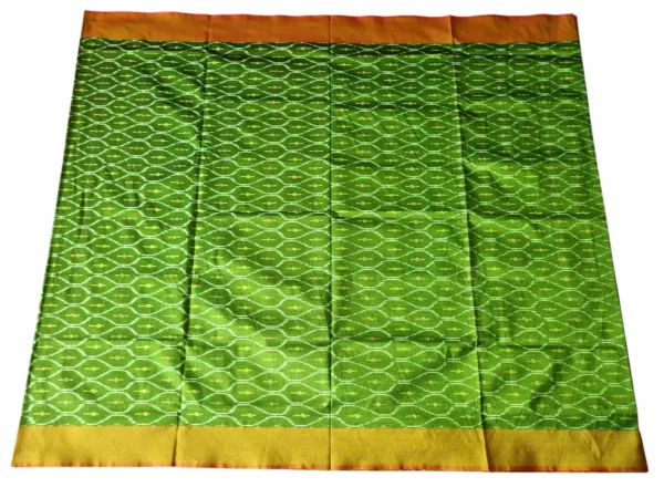 Authentic Pochampally handloom saree with bold and colorful motifs
