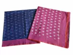 Pure cotton Pochampally saree featuring intricate geometric Ikat patterns