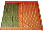 Handwoven Pochampally saree with traditional Ikat design in vibrant colors"