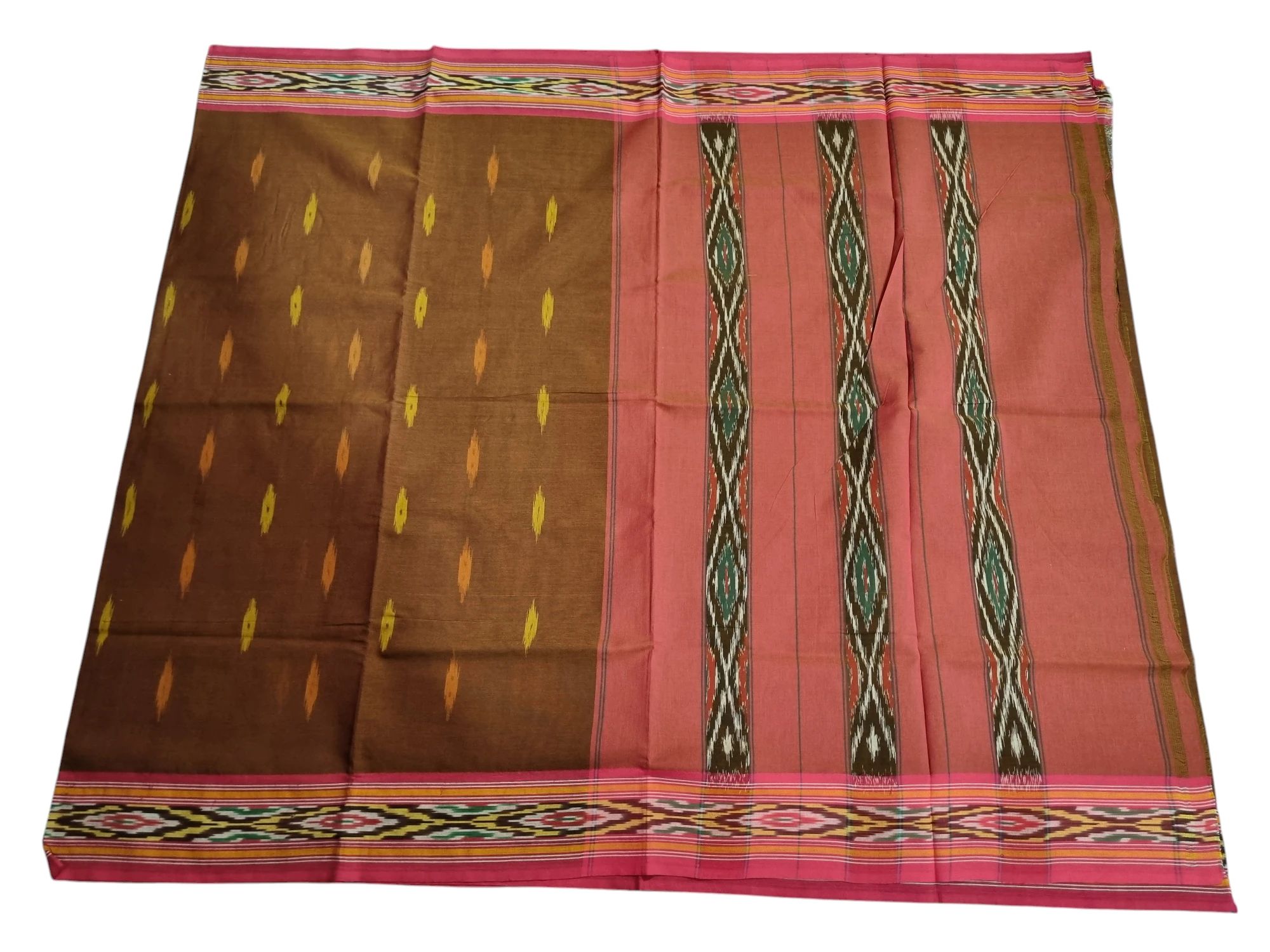 wp-17518000850046231124788436050904.webp Soft cotton Pochampally Ikat saree 5.5 meters without blouse piece