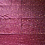 Breathable cotton silk fabric roll with vibrant Ikat