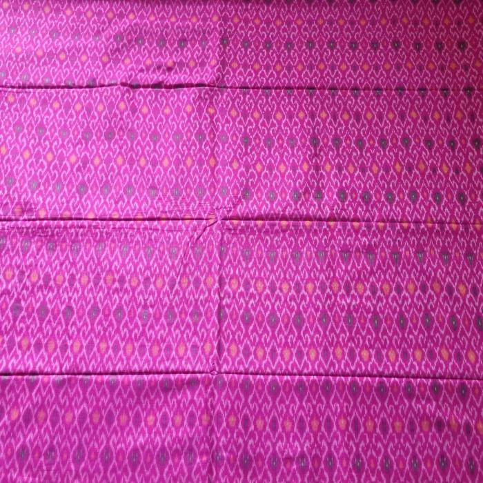 Soft Handwoven Ikat Fabric – Cotton Silk for Dressmaking