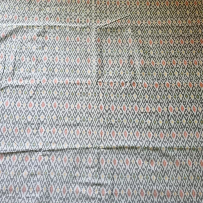 Soft Handwoven Ikat Fabric – Cotton Silk for Dressmaking