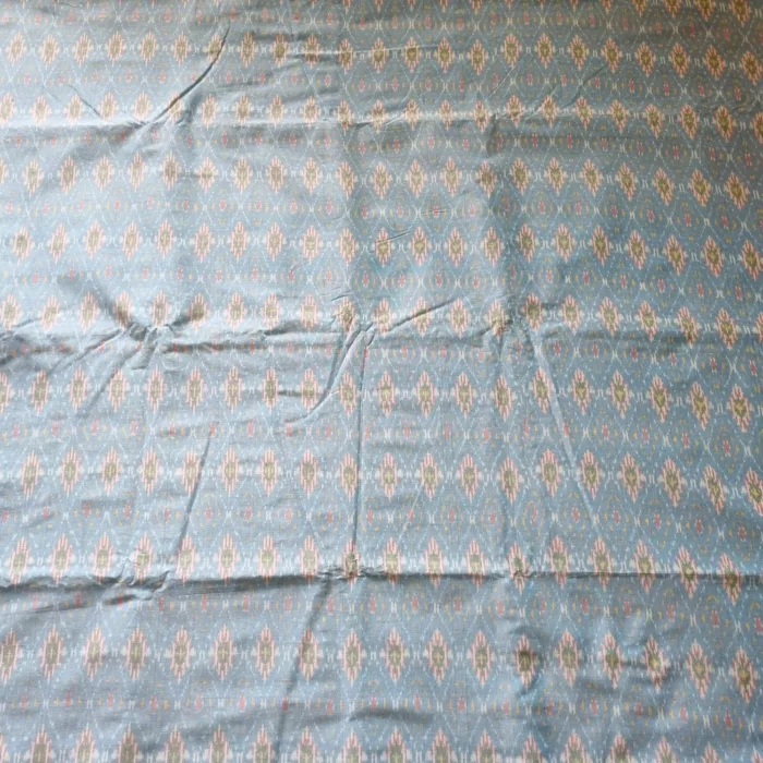 Soft Handwoven Ikat Fabric – Cotton Silk for Dressmaking