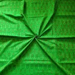 Ikat patterned fabric with smooth cotton silk finish