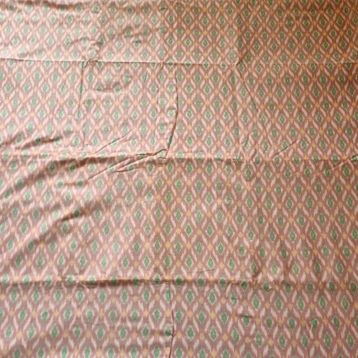 Soft Handwoven Ikat Fabric – Cotton Silk for Dressmaking