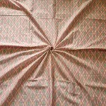 Detailed view of 45-inch wide cotton silk Ikat fabric
