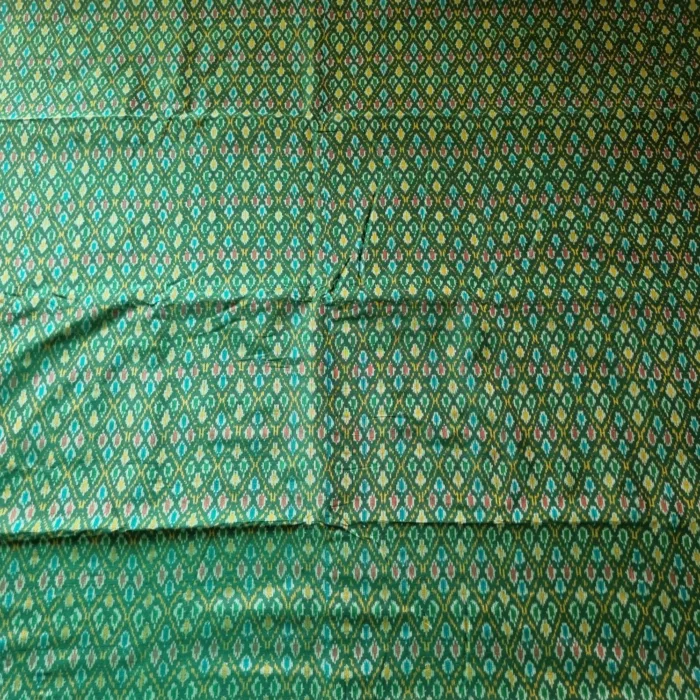 Soft Handwoven Ikat Fabric – Cotton Silk for Dressmaking