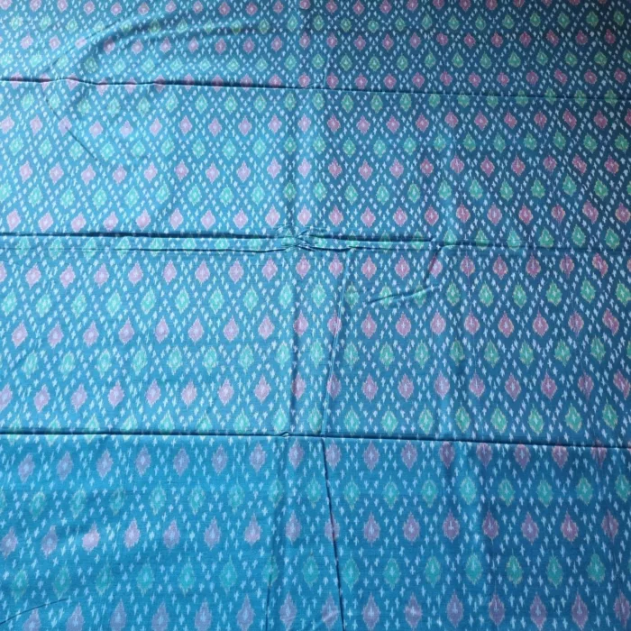 Soft Handwoven Ikat Fabric – Cotton Silk for Dressmaking