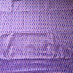 Close-up of Ikat tie-dye pattern on cotton silk fabric