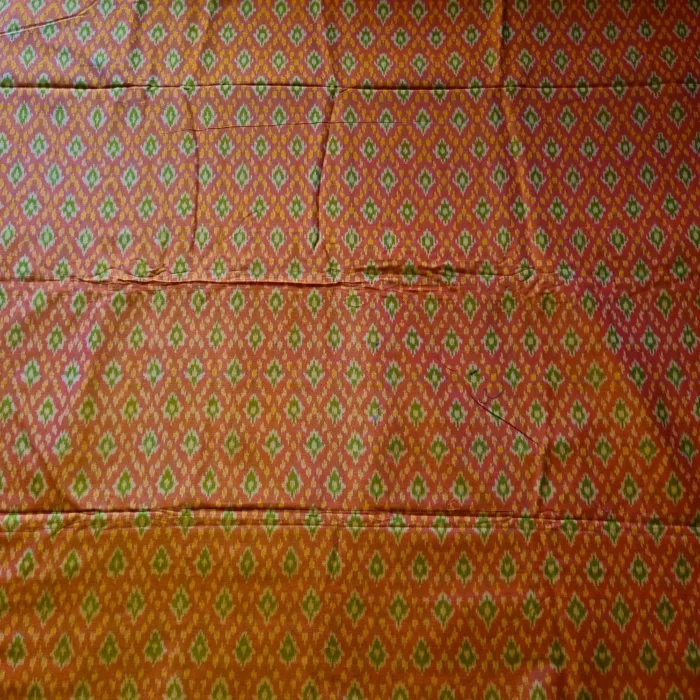 Soft Handwoven Ikat Fabric – Cotton Silk for Dressmaking