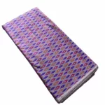 Close-up of Ikat tie-dye pattern on cotton silk fabric