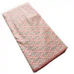 Detailed view of 45-inch wide cotton silk Ikat fabric