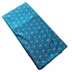Indian artisan-made Ikat fabric in cotton silk blend