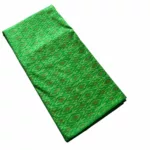 Ikat patterned fabric with smooth cotton silk finish