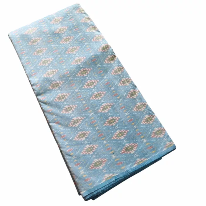 Soft Handwoven Ikat Fabric – Cotton Silk for Dressmaking