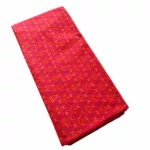 Breathable cotton silk fabric roll with vibrant Ikat